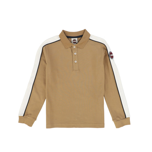 COLMAR SAND CONTRAST STRIPED POLO SHIRT
