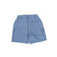 MY LITTLE COZMO BLUE DENIM STRIPED SHORTS