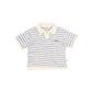 MY LITTE COZMO BLUE/ECRU STRIPED POLO