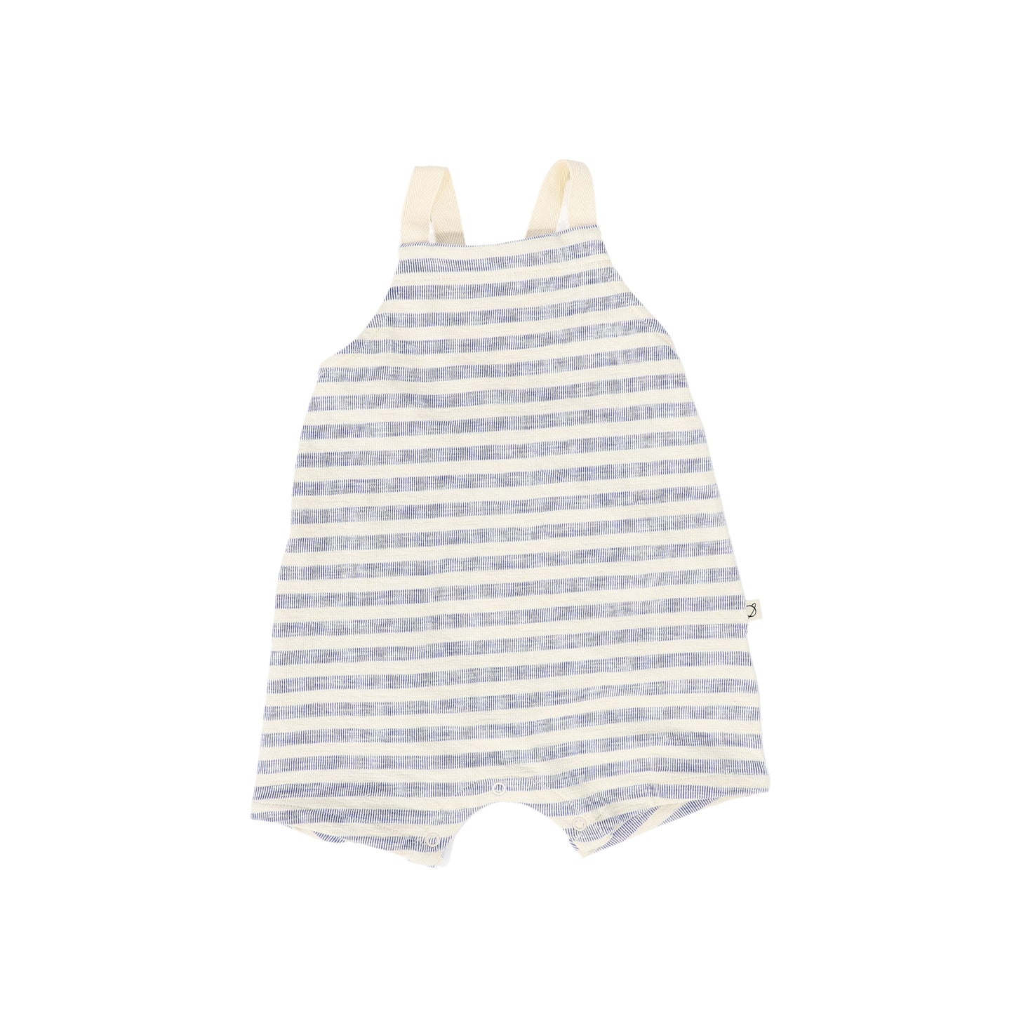 MY LITTE COZMO BLUE/ECRU STRIPED ROMPER