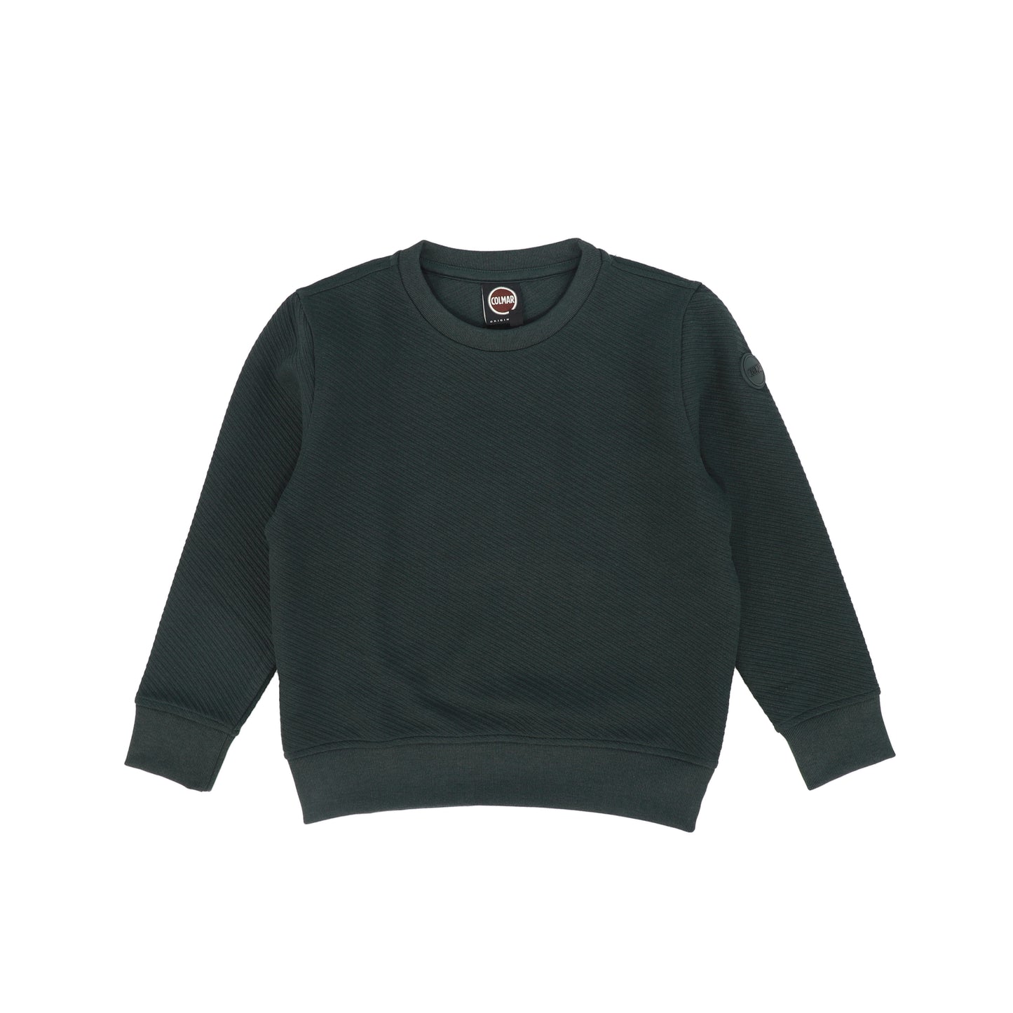 COLMAR FOREST GREEN TEXTURED CREWNECK SWEATSHIRT