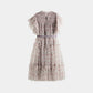 CERA UNA VOLTA PALE PINK TULLE ROSE PRINT JUMPER