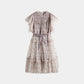 CERA UNA VOLTA PALE PINK TULLE ROSE PRINT JUMPER
