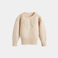 CERA UNA VOLTA BEIGE FLOWER PRINT KNIT SWEATER