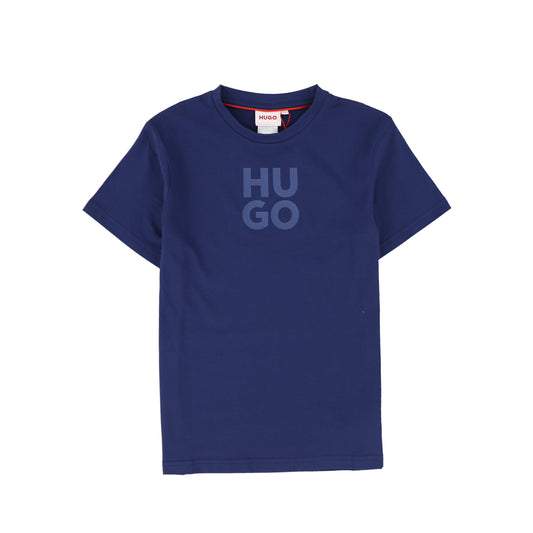 HUGO DEEP BLUE LOGO T-SHIRT