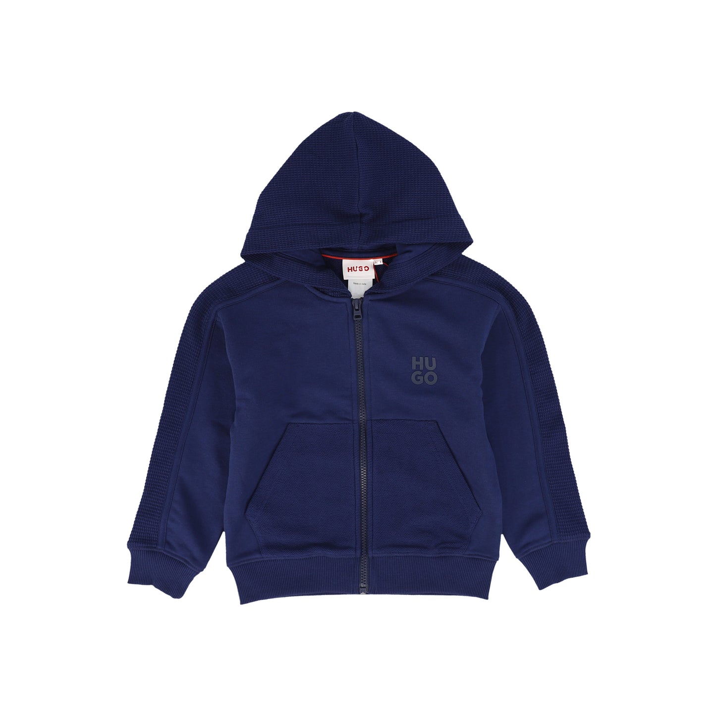 HUGO DEEP BLUE HOODED SWEATER