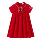 LIMONANA RED SAILOR TIE DRESS
