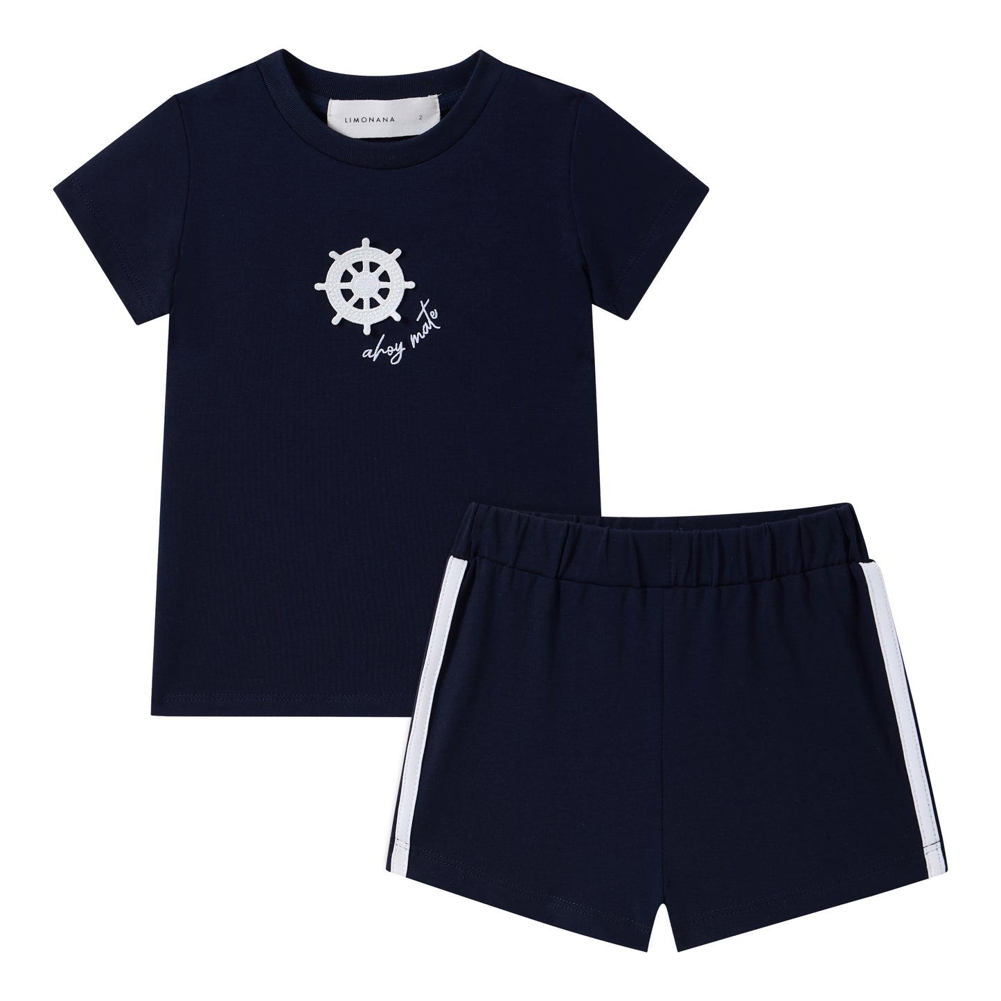 LIMONANA NAVY SAILOR SHORTS SET