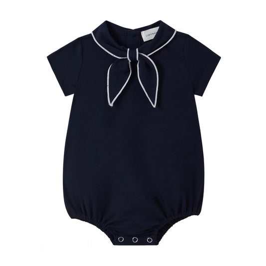 LIMONANA NAVY SAILOR TIE ROMPER