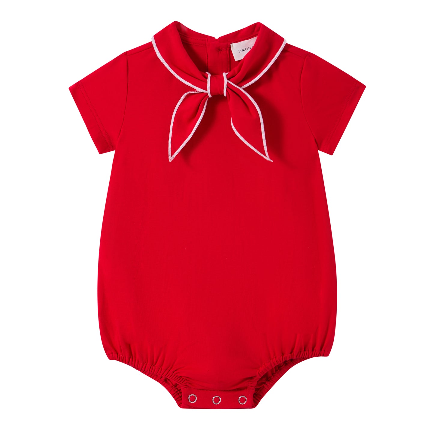 LIMONANA RED SAILOR TIE ROMPER