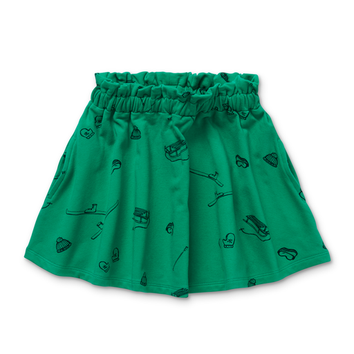 SPROET & SPROUT GREEN SKI PRINT SKIRT [Final Sale]