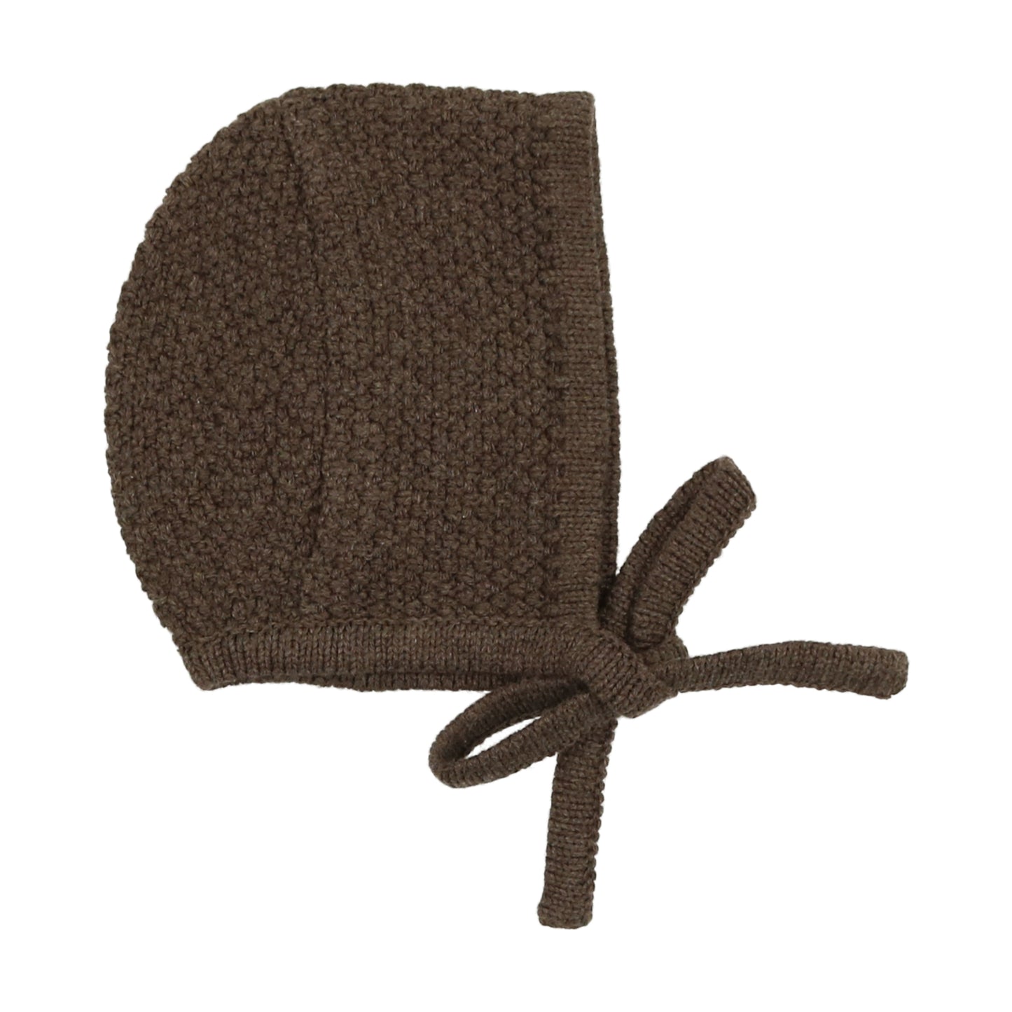 ANALOGIE HEATHER BROWN CABLE KNIT BONNET
