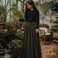 RETRO KID BROWN WOOL V WAIST MAXI SKIRT