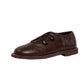 TANNERY & CO CHESTNUT LEATHER BUTTON SHOE