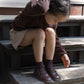 TANNERY & CO CHESTNUT LEATHER BUTTON SHOE