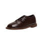 TANNERY & CO CHOCOLATE LEATHER BUTTON SHOE