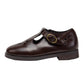 TANNERY & CO CHOCOLATE EYELET BUCKLE SHOE