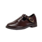 TANNERY & CO CHOCOLATE EYELET T-STRAP SHOE