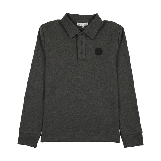 3 BUTTONS GREY CLASSIC POLO