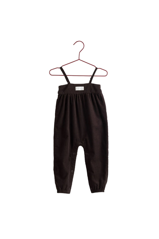 PLEASE MOM BROWN CORDUROY ROMPER