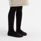 PLEASE MOM BROWN RIBBED TIGHTS