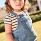 LITTLE PARNI BLUE DENIM POCKET ROMPER