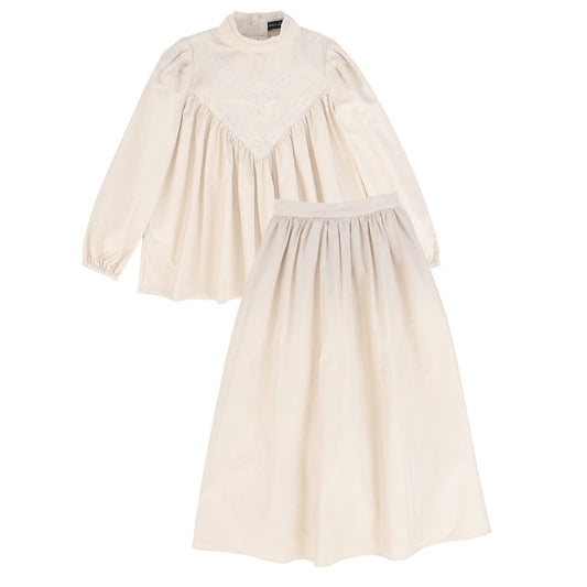 FRANCESCA GUILIANO PINK TAFFETA LACE V DESIGN SET