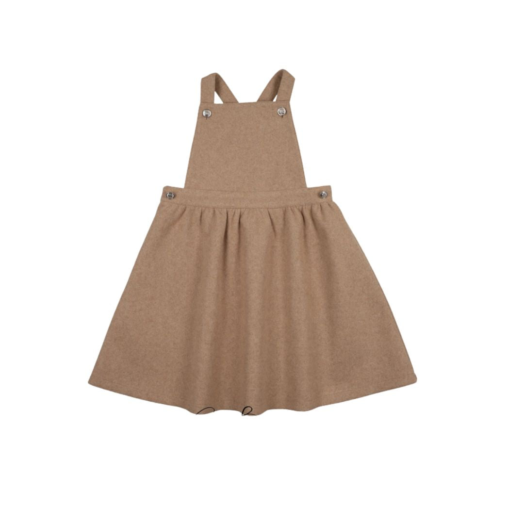 ELLE RAE CAMEL WOOL DRESS
