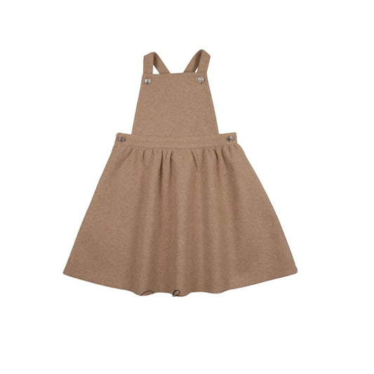 ELLE RAE CAMEL WOOL DRESS