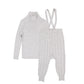 MOTU LIGHT GREY SPECKLED KNIT TURTLENECK SET