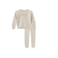 ONE CHILD CREAM CHERRY KNIT SWEATER SET