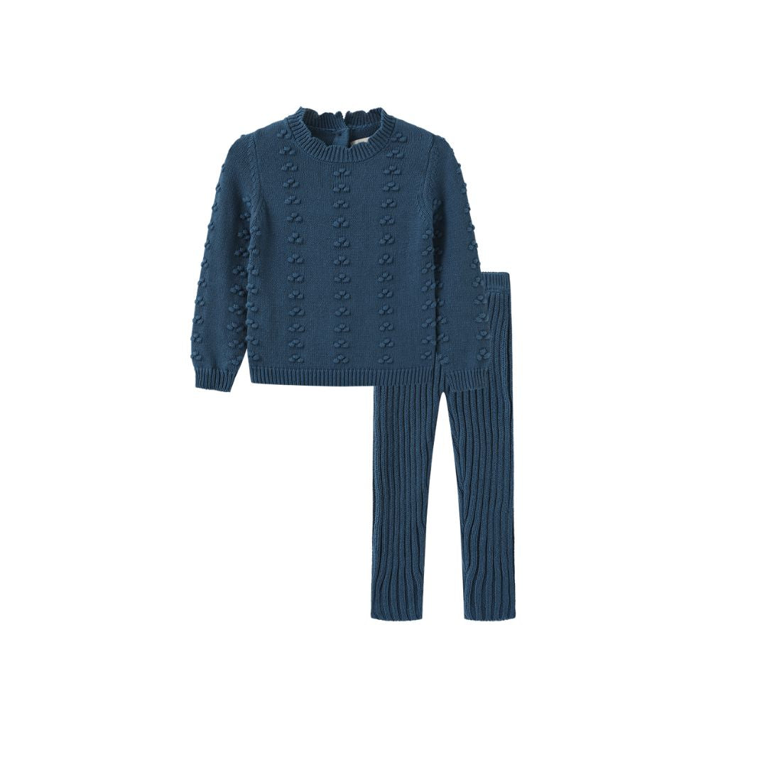 VALEN VEE TEAL KNIT SET