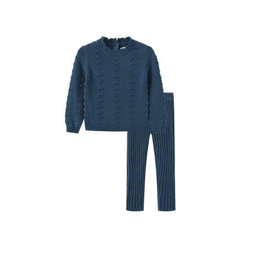 VALEN VEE TEAL KNIT SET