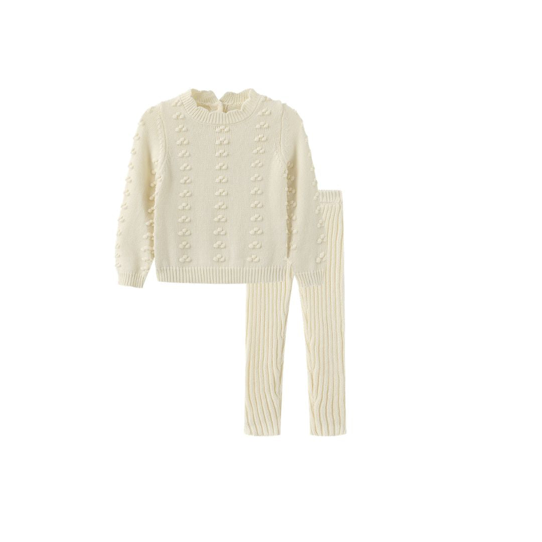 VALEN VEE IVORY KNIT SET