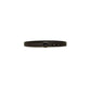 TWINSET BLACK OVAL BUCKLE LEATHER BELT