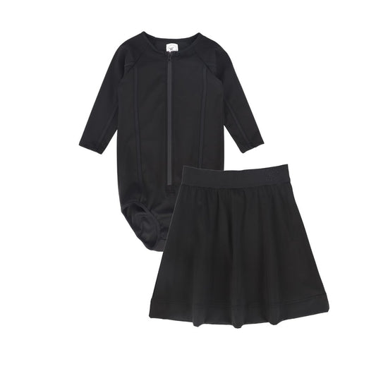 WATER CLUB BLACK CONTRAST SWIM SET