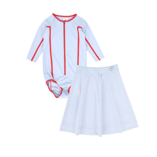 WATER CLUB LIGHT BLUE CONTRAST SWIM SET