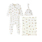 MARMAR COPENHAGEN WHITE CAR PRINT WRAP FOOTIE SET