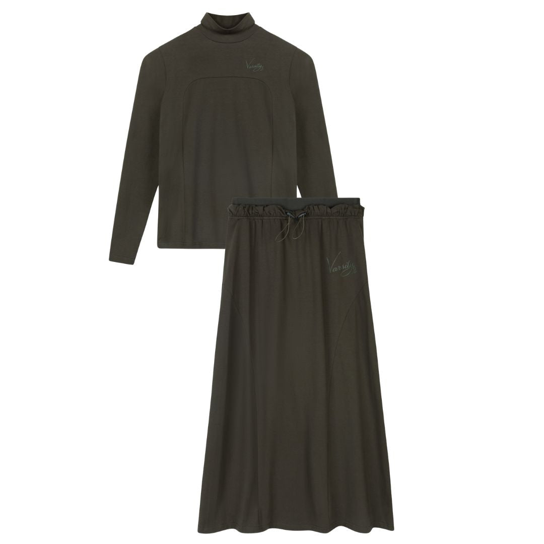 VARSITY 2.0 HUNTER COTTON TURTLENECK SET
