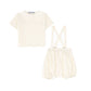 MINIMU IVORY SUSPENDER BLOOMER SET