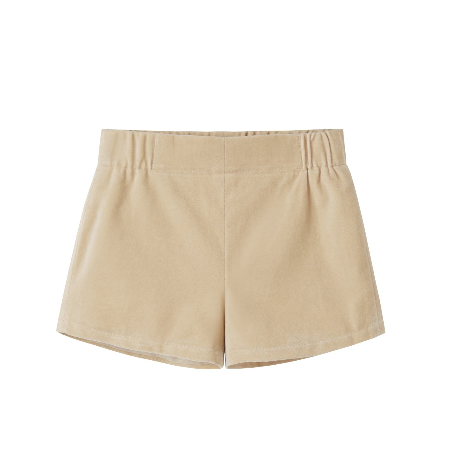 NOUNELLE TAN VELOUR SHORTS