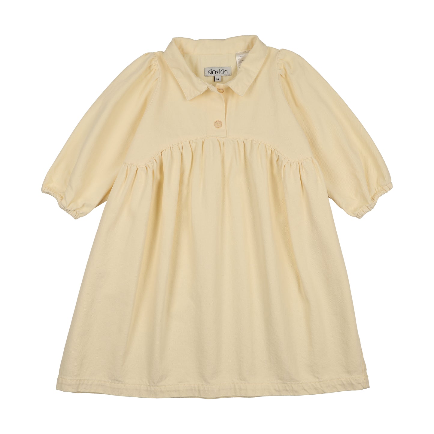 KIN & KIN YELLOW DENIM SHIRT DRESS