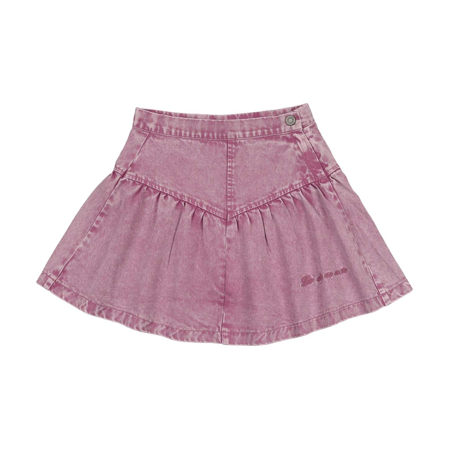 KIN & KIN MAUVE DENIM YOKE SKIRT