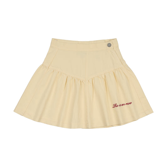 KIN & KIN YELLOW DENIM YOKE SKIRT