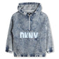 DKNY DENIM LOGO ZIPPER JACKET [FINAL SALE]