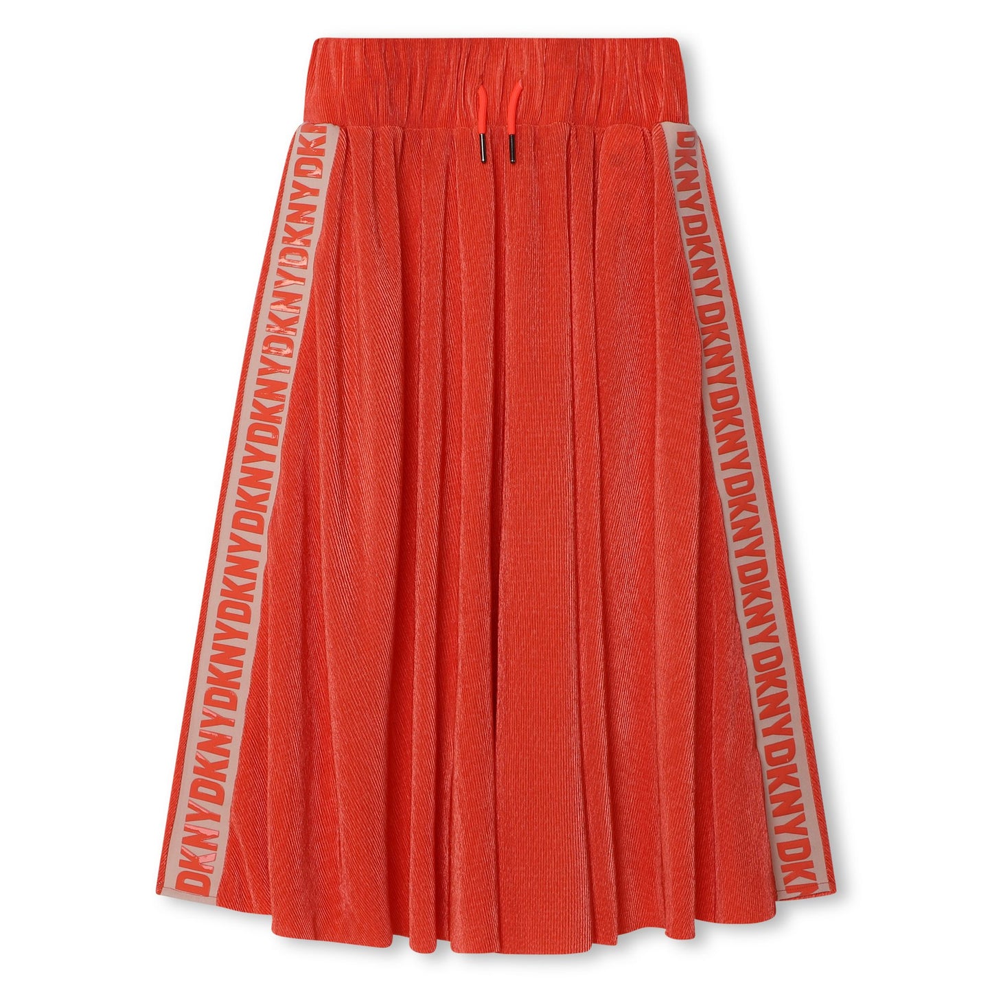 DKNY ORANGE DRAW STRING WAISTED LOGO SKIRT [FINAL SALE]