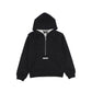 DKNY BLACK HOODED LOGO SWEATSHIRT