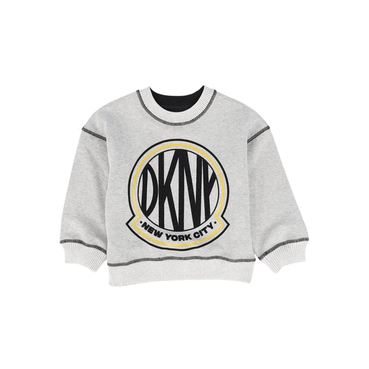 DKNY GREY LOGO REVERSIBLE SWEATSHIRT [FINAL SALE]