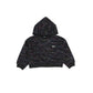 DKNY BLACK DOTTED PRINT HOODED SWEATSHIRT [FINAL SALE]