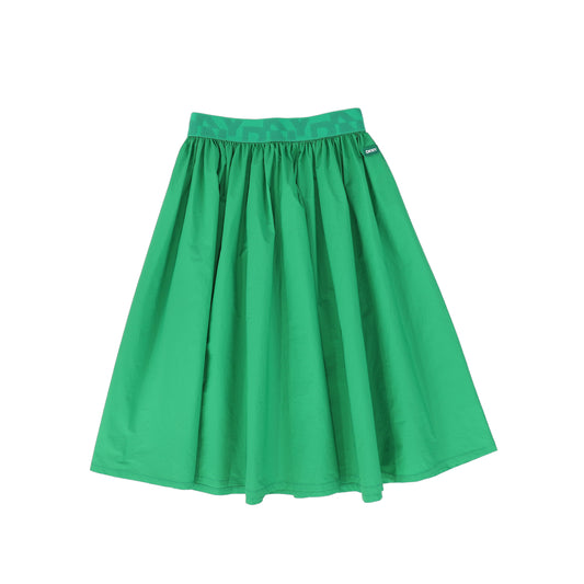 DKNY GREEN WAISTED MIDI SKIRT